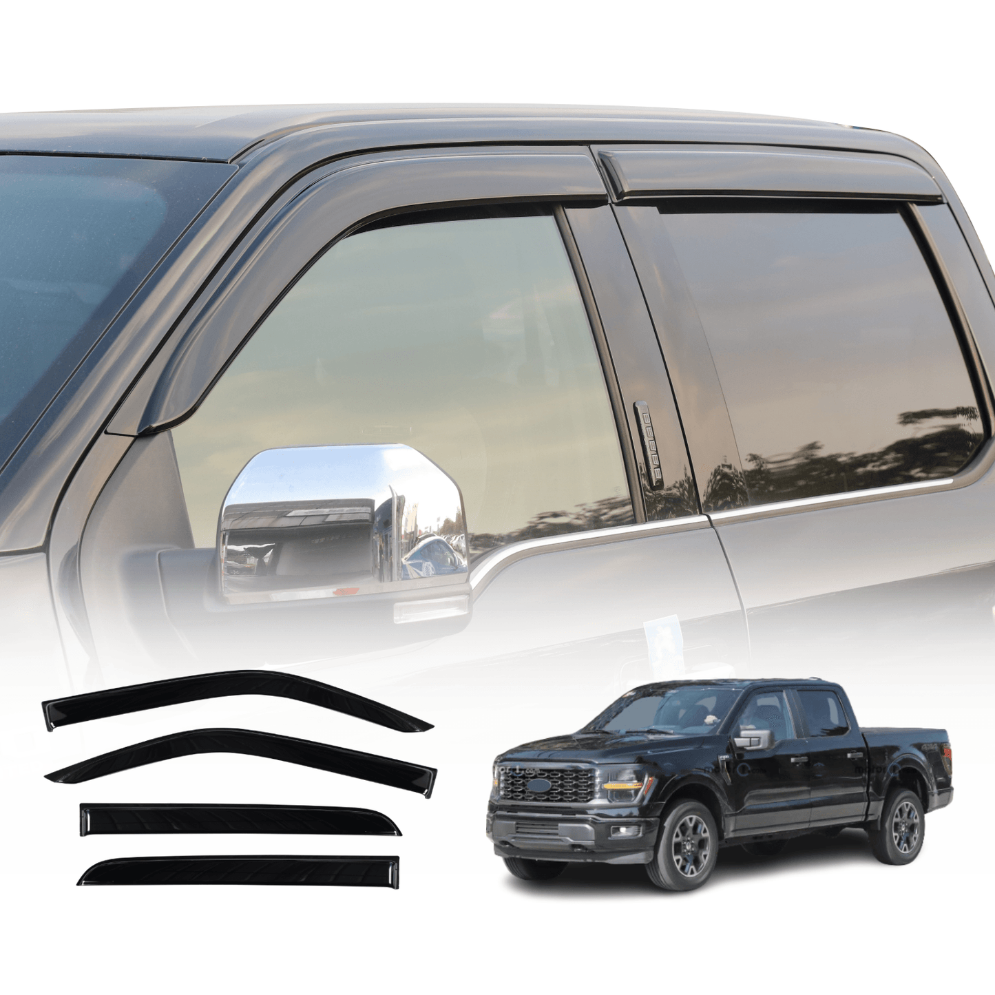 Weather Shields For Ford F-150 F150 2015-Onwards