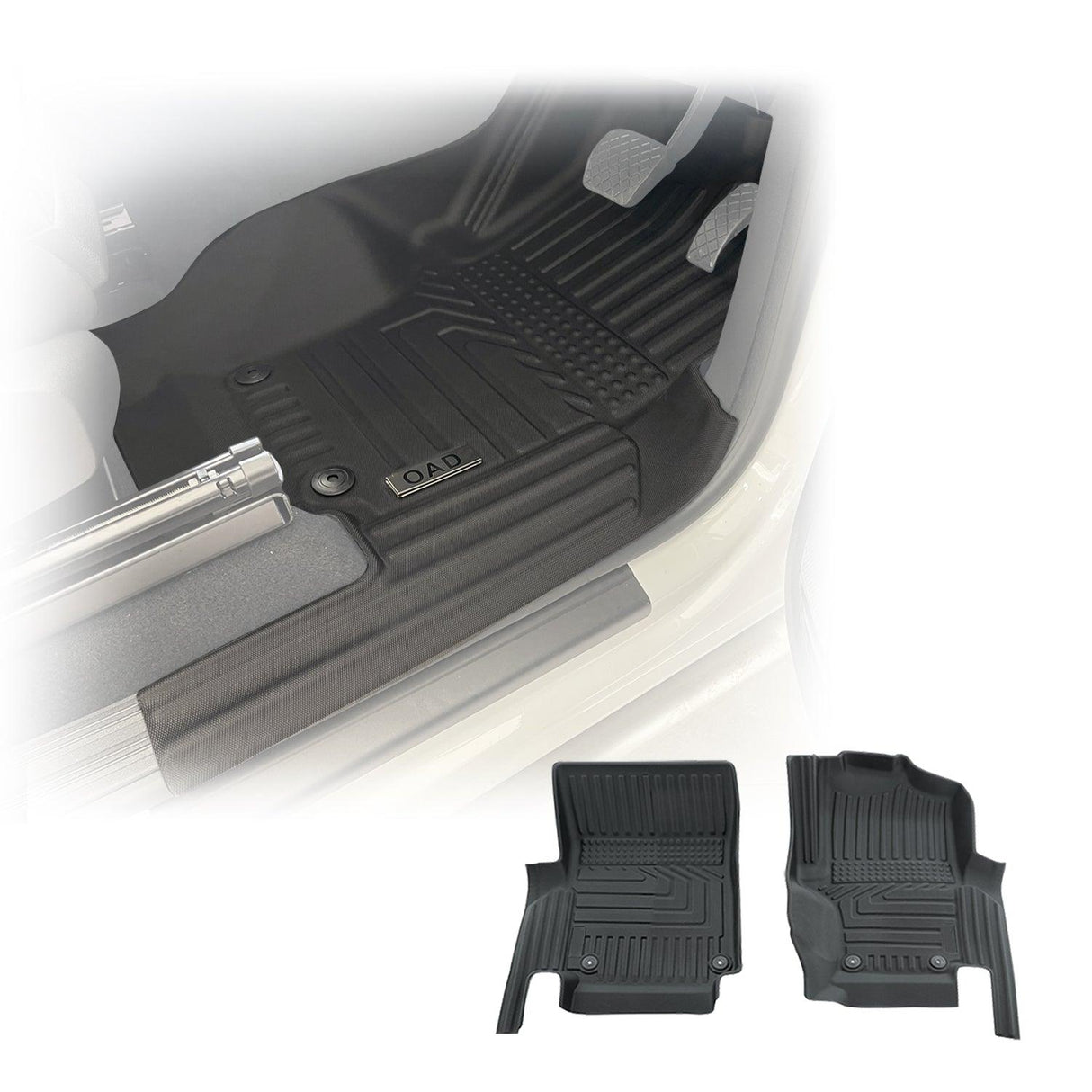 5D TPE Car Floor Mats for Volkswagen Amarok 2H Series Single Cab 2009-2022