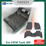 5D TPE Car Floor Mats for GWM TANK 300 2023-Onwards