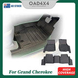 5D TPE Car Floor Mats for Jeep Grand Cherokee 5 Seats 2021-Onwards