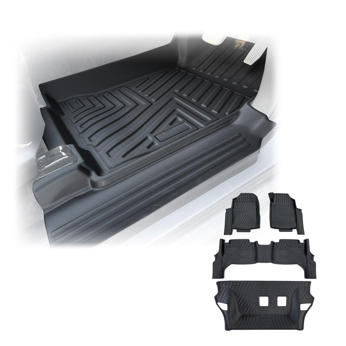 5D TPE Car Floor Mats for ISUZU MU-X 2013-2021