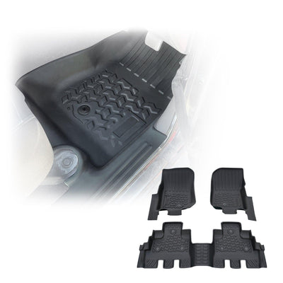 5D TPE Car Floor Mats for Jeep Wrangler JK Series 2007-2011