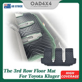 Third Row Car Floor Mats for Toyota Kluger 2021-Onwards