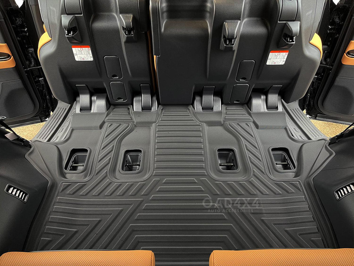 Third Row Car Floor Mats for Lexus LX500d LX600 7 Seats 2021-Onwards