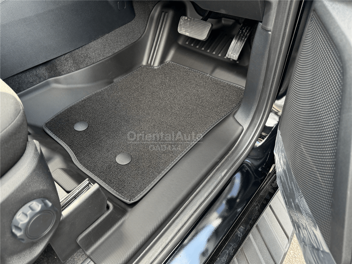 5D Double-Layer Car Floor Mats for Ford Ranger Dual Cab 2022-2024