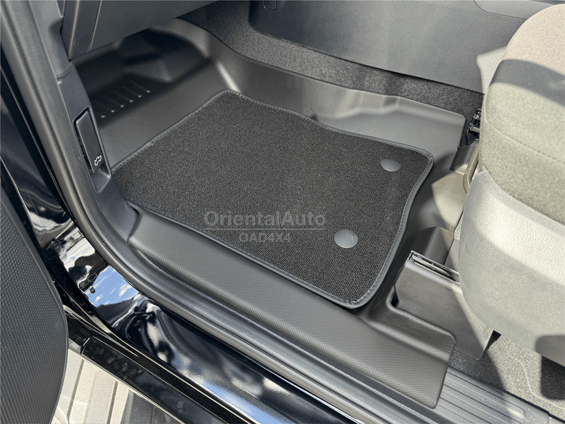 5D Double-Layer Car Floor Mats for Volkswagen Amarok NF Series Dual Cab 2023-Onwards