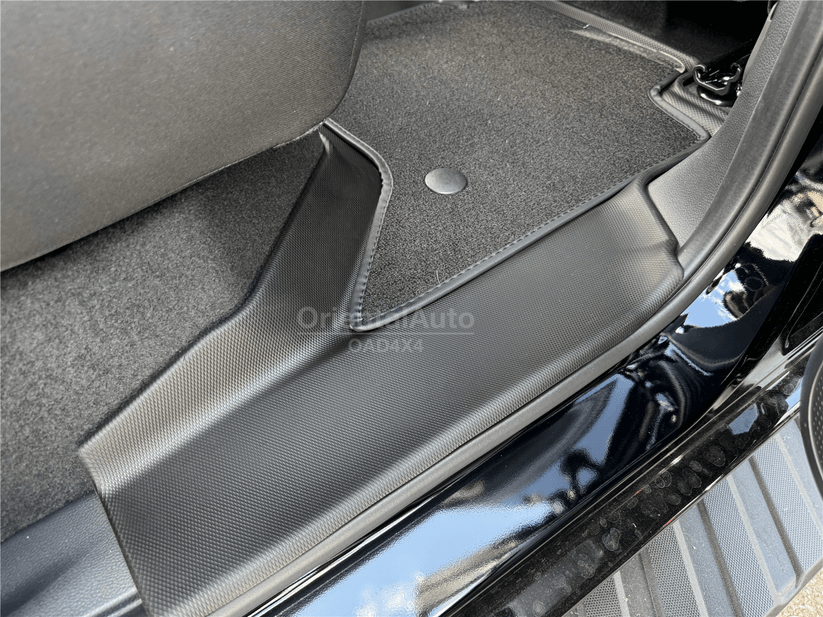 Double-Layer Floor Mats & Door Sill Protector for Volkswagen Amarok Dual Cab NF Series 2023-Onwards