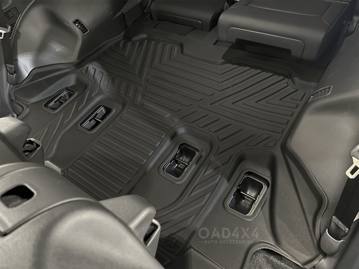 Third Row Car Floor Mats for Toyota LandCruiser 300 7seats 2021-Onwards LC300