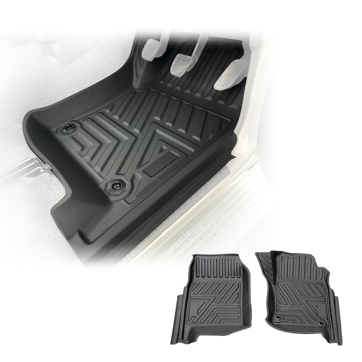 5D TPE Car Floor Mats for Toyota Landcruiser 79 Single Cab 2012-2016