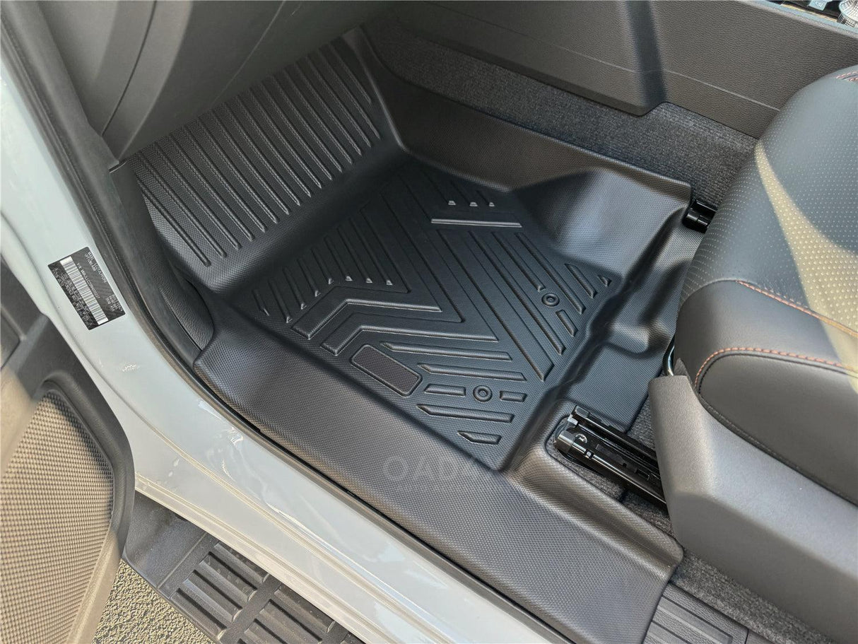 5D TPE Car Floor Mats for Mitsubishi Triton MV All-New Dual Cab 2024-Onwards