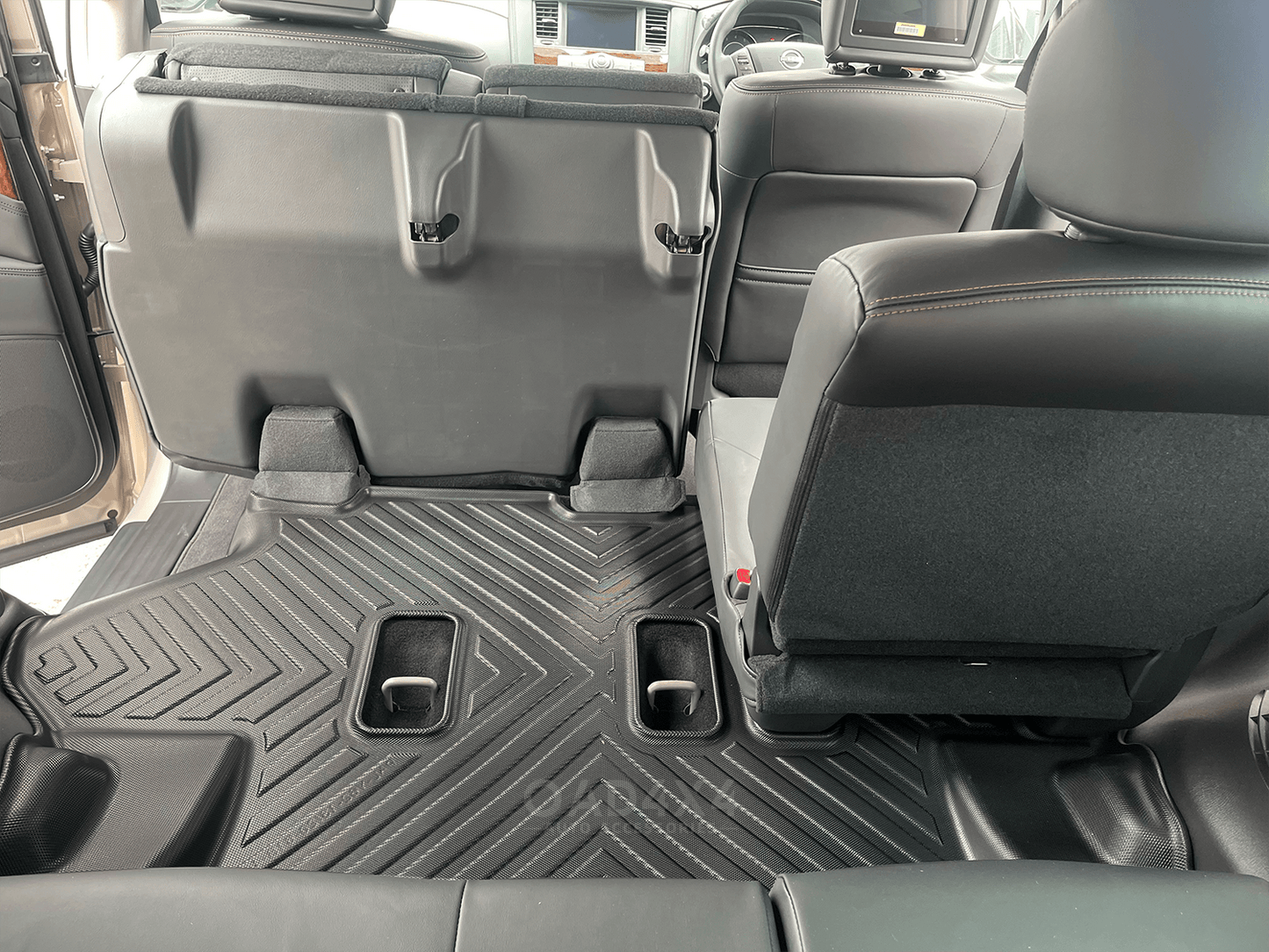 Third Row Car Floor Mats for Nissan Patrol Y62 2012-Onwards