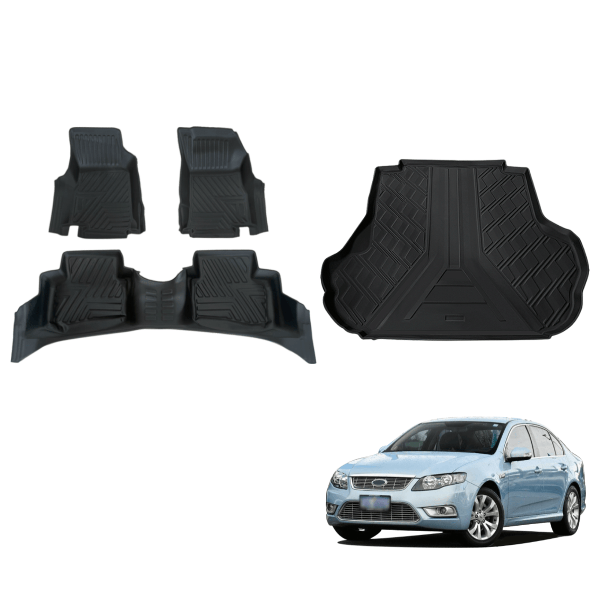 5D Car Floor Mats & Cargo Mat for Ford Falcon FG 2008-2014