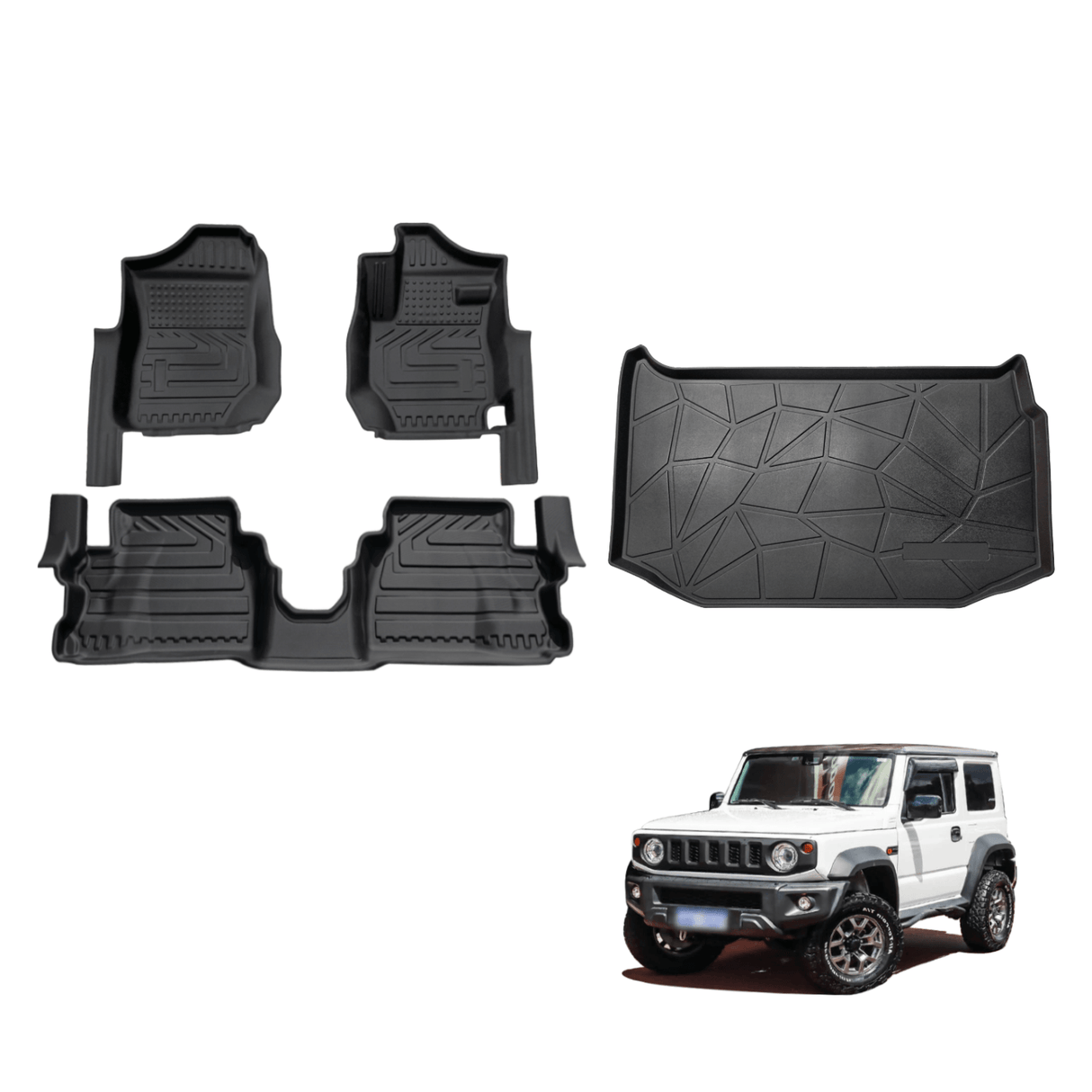 5D TPE Car Floor Mats for Suzuki Jimny 3 Doors 2018-Onwards