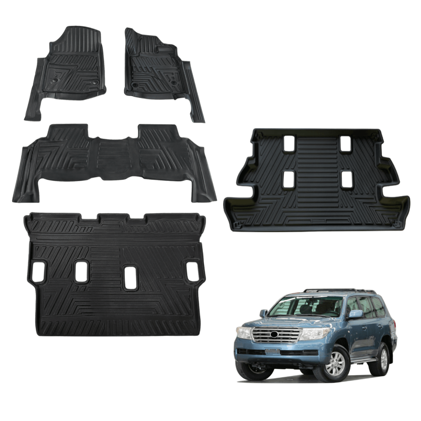 5D TPE Car Floor Mats for Toyota Landcruiser 200 2007-2012