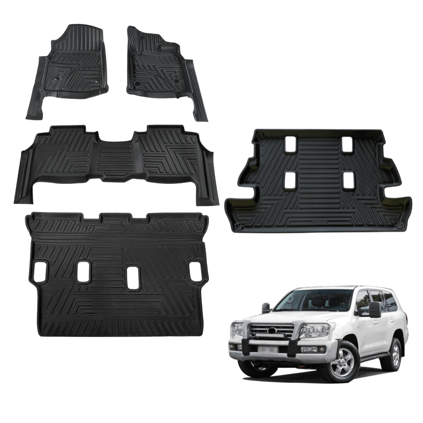 5D TPE Car Floor Mats for Toyota Landcruiser 200 2007-2012