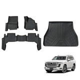 5D TPE Car Floor Mats for Toyota Landcruiser 300 2021-Onwards