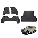 5D TPE Car Floor Mats for Toyota Landcruiser 76 2012-2023