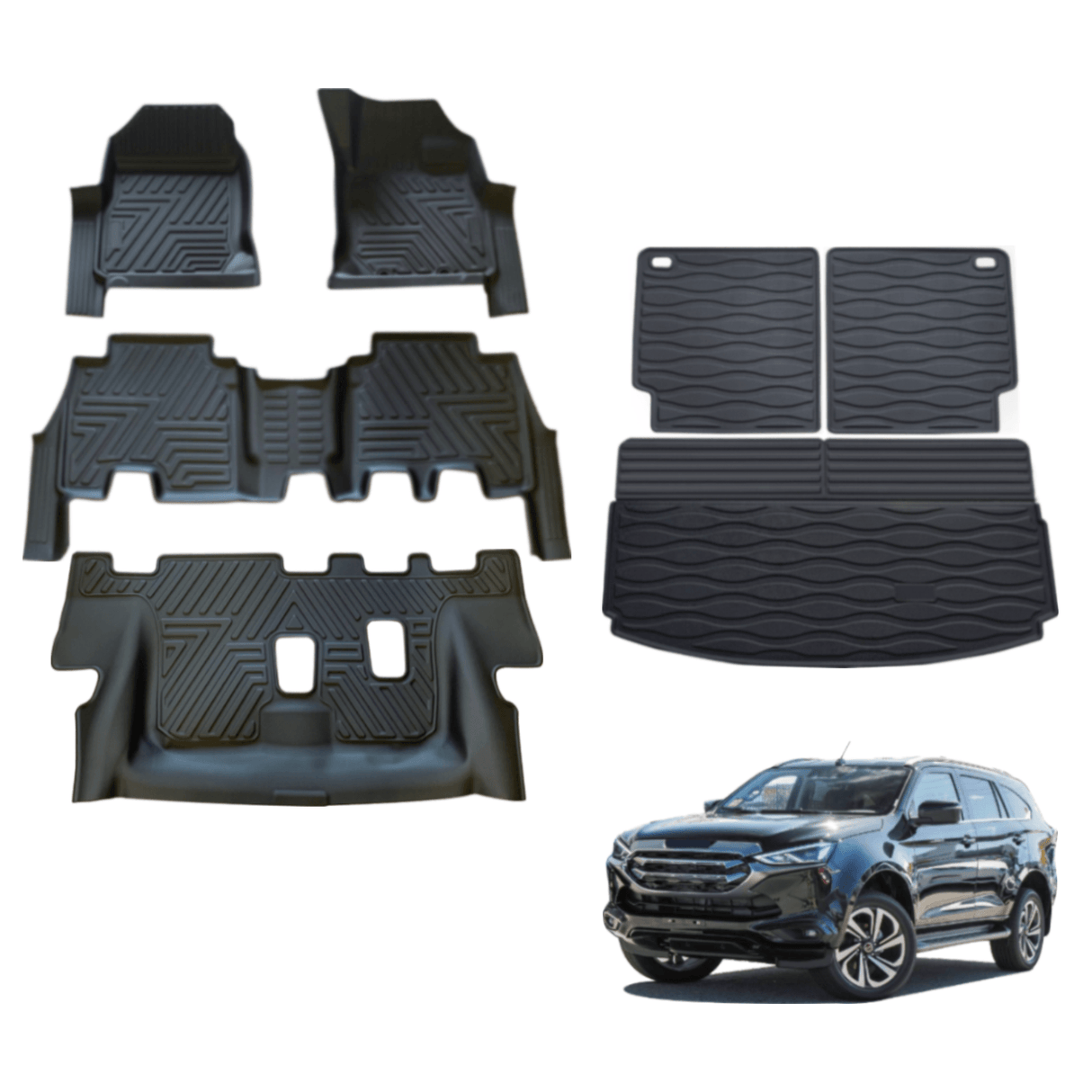 5D TPE Car Floor Mats for ISUZU MU-X MUX 2021-Onwards