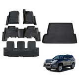 5D TPE Car Floor Mats for Toyota Prado 150 7 Seats 2009-Onwards