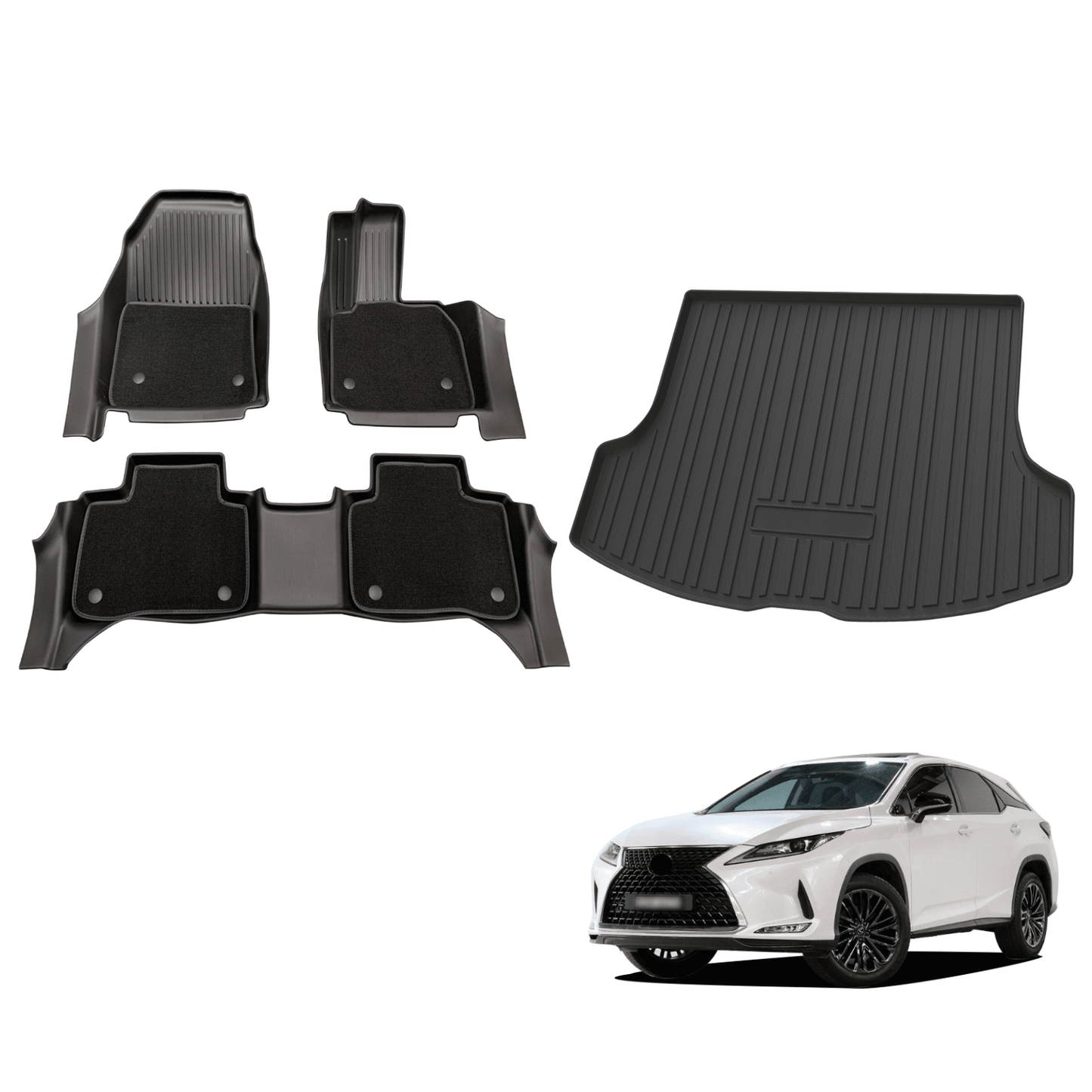 5D Double-Layer Car Floor Mats for Lexus RX Series 2022-Onwards