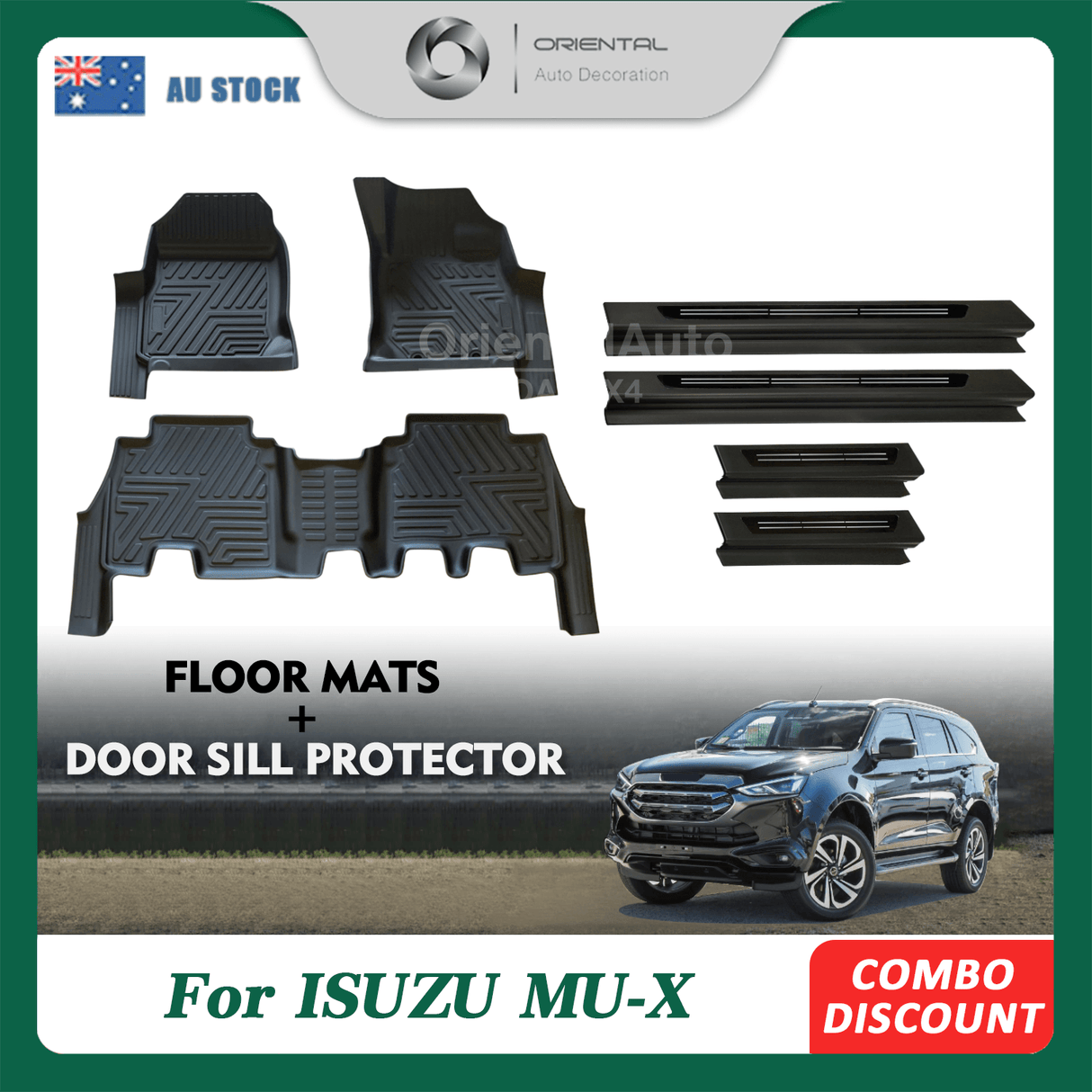 Floor Mats & Door Sill Protector for ISUZU MU-X 2021-Onwards