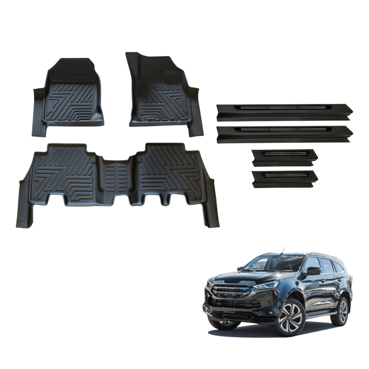 Floor Mats & Door Sill Protector for ISUZU MU-X 2021-Onwards