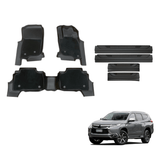 Double-Layer Floor Mats & Door Sill Protector for Mitsubishi Pajero Sport 2015-Onwards