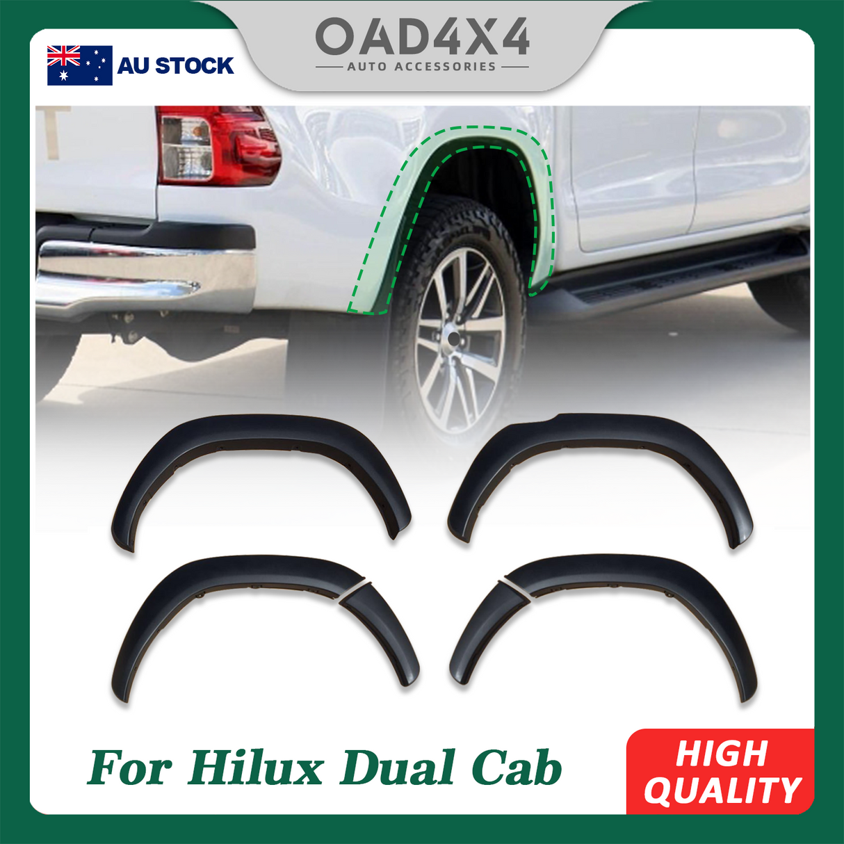 Fender Flares for Toyota Hilux 2015-2018 #Pick Up Only