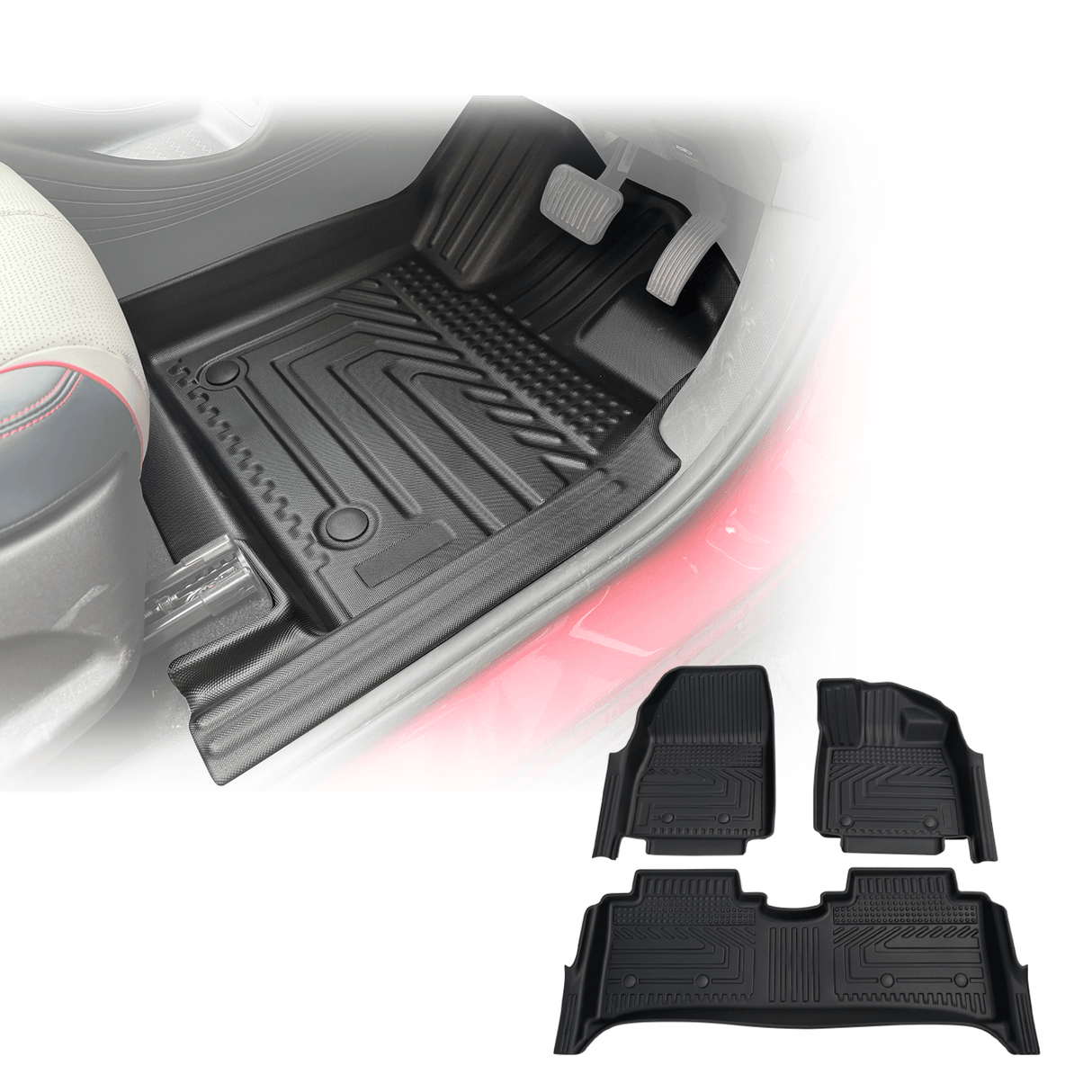 5D TPE Car Floor Mats for BYD ATTO 3 2022-Onwards