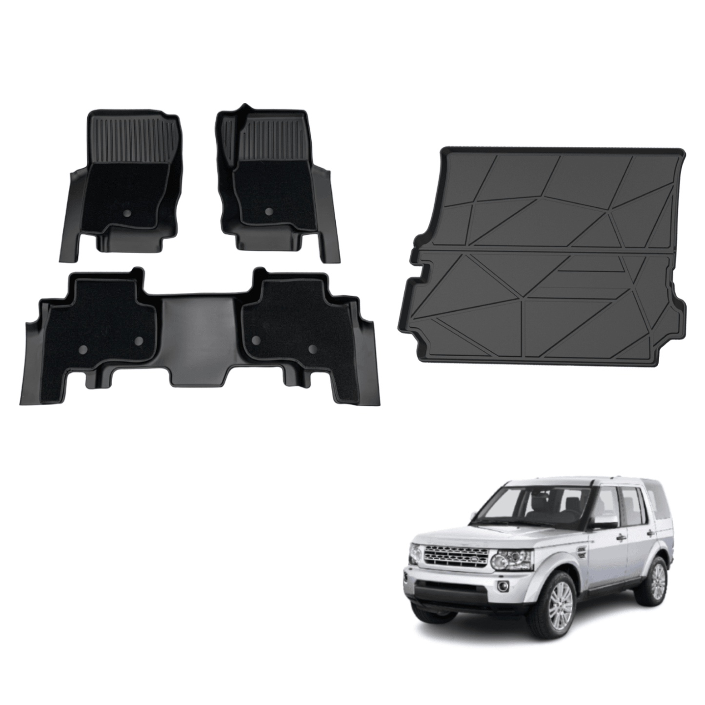 5D Double-Layer Car Floor Mats for Land Rover Discovery 3 4 2004-2016