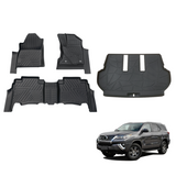 5D TPE Car Floor Mats for Toyota Fortuner 2015-Onwards