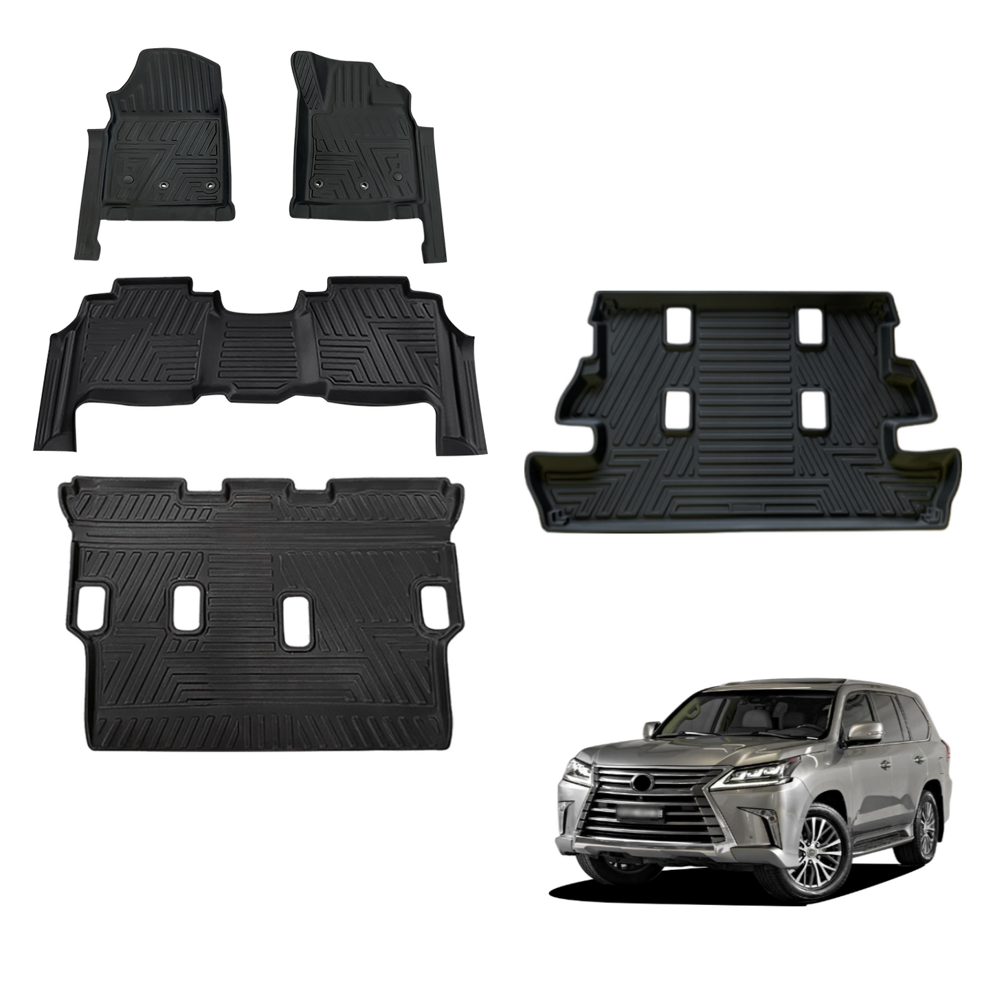 5D TPE Car Floor Mats for Lexus LX570 2008-2012