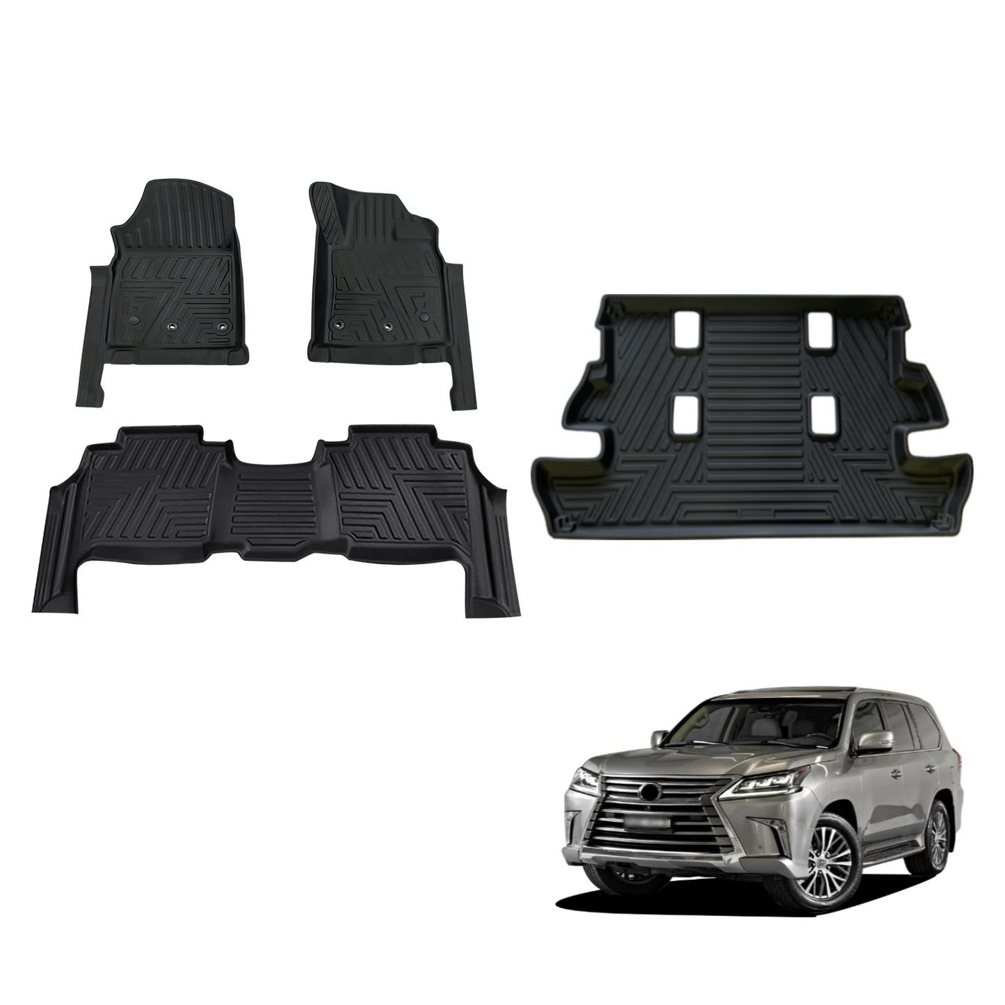 5D TPE Car Floor Mats for Lexus LX570 2008-2012