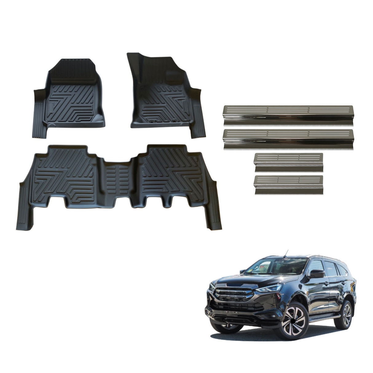 Floor Mats & Door Sill Protector for ISUZU MU-X 2021-Onwards