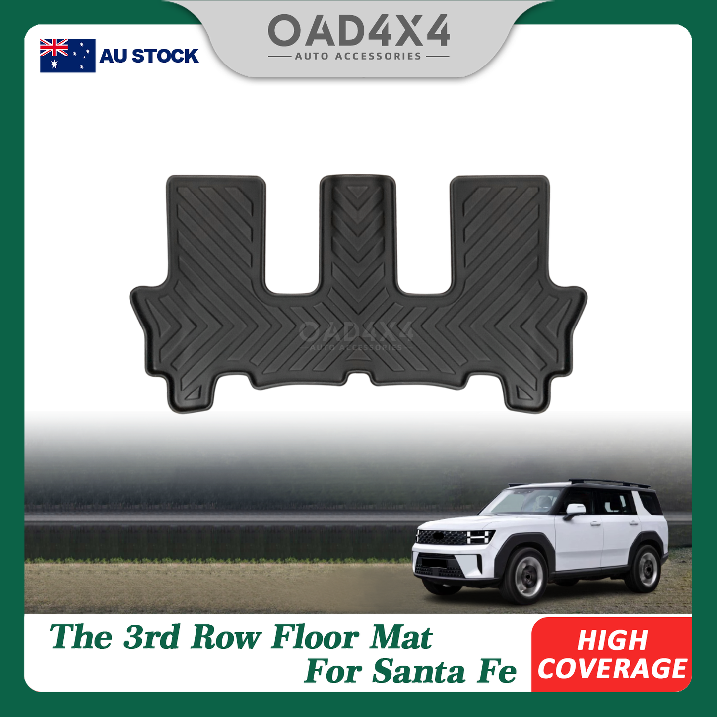 Pre-order Third Row Car Floor Mats for Hyundai Santa Fe 2024-Onwards