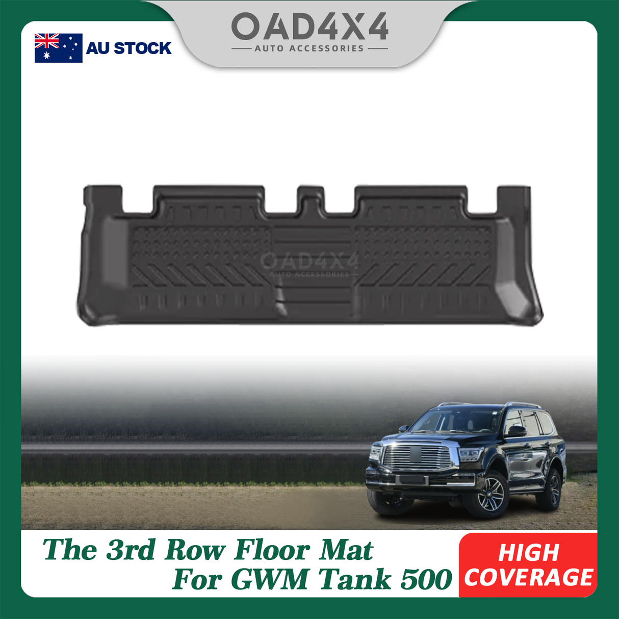 5D TPE Car Floor Mats for GWM TANK 500 TANK500 2024-Onwards