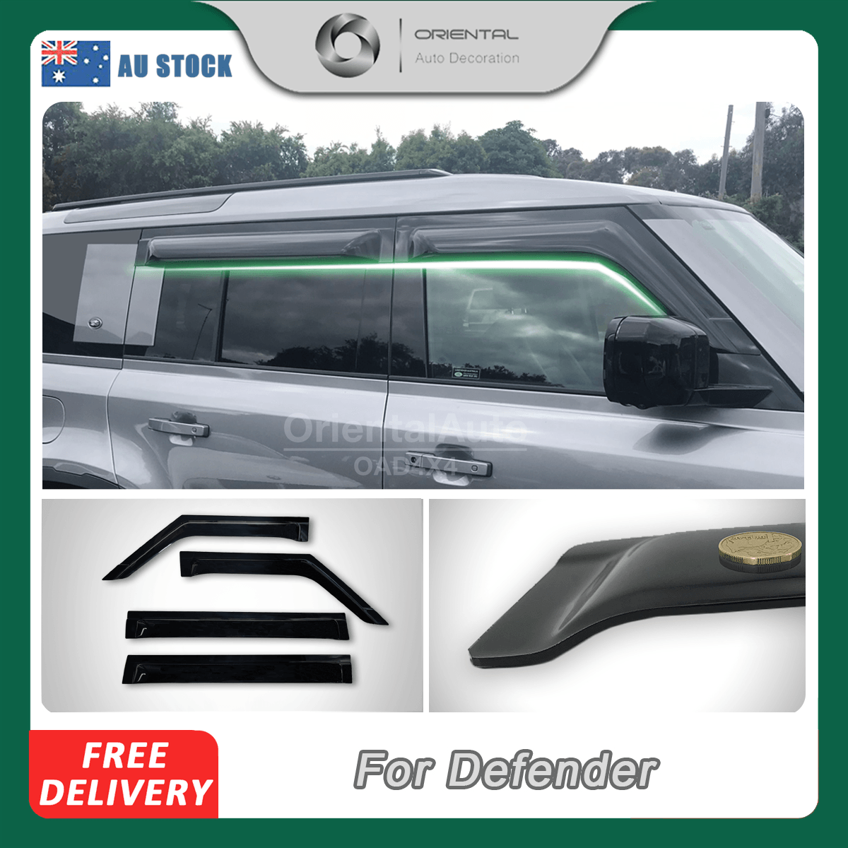 Widened Weather Shields for Land Rover Defender L663 110 / 130 2020-Onwards