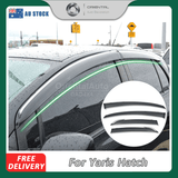 Stainless Edge Weather Shields for For Toyota Yaris Hatch 2005-2011