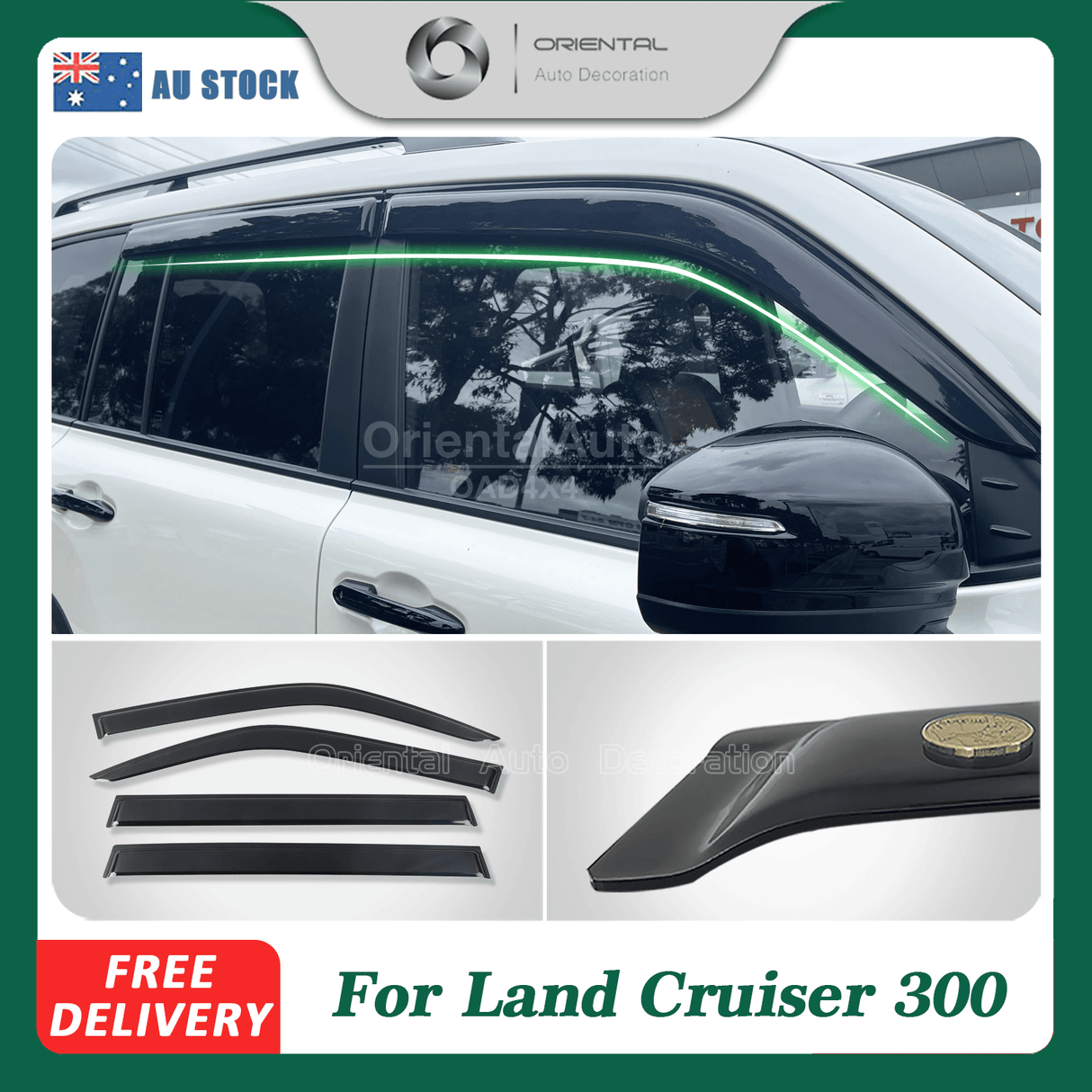 Weather Shields For Toyota Land Cruiser 300 Landcruiser 300 Series LC300 2021-Onwards