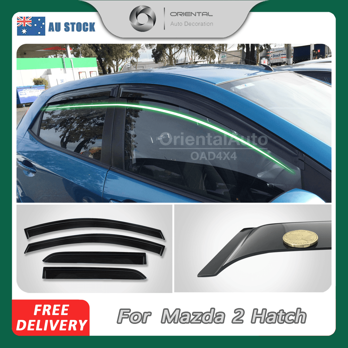 Weather Shields for Mazda 2 Hatch DE 2007-2014