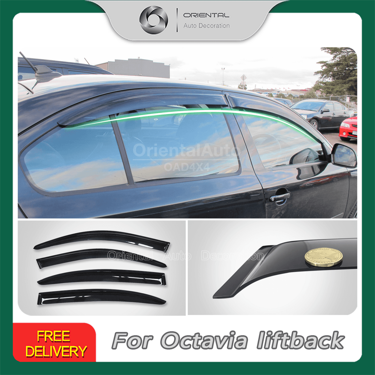 Weather Shields for For Skoda Octavia Liftback 2007-2013