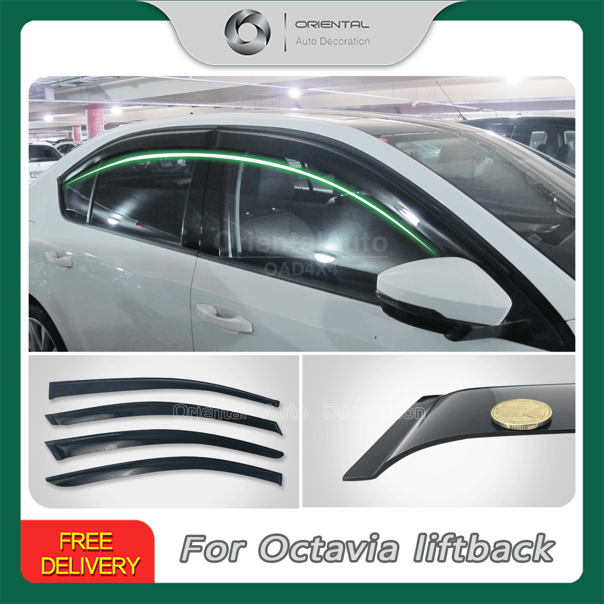 Weather Shields for Skoda Octavia Liftback 2013-2020 NE Series