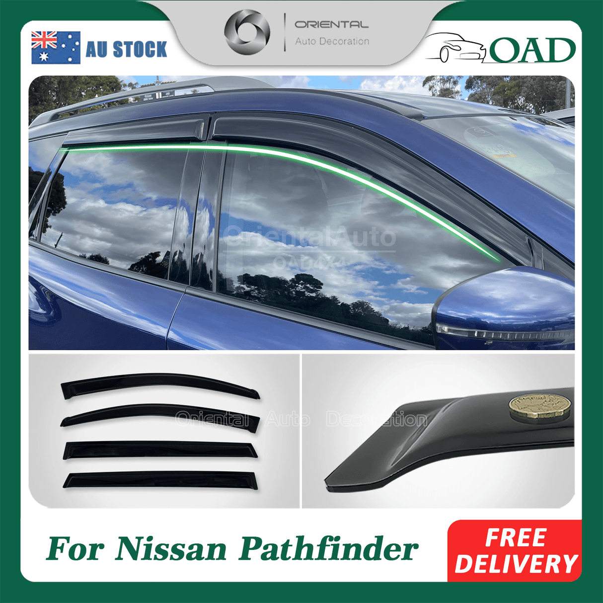 Weather Shields for Nissan Pathfinder R52 Series 2013-2021