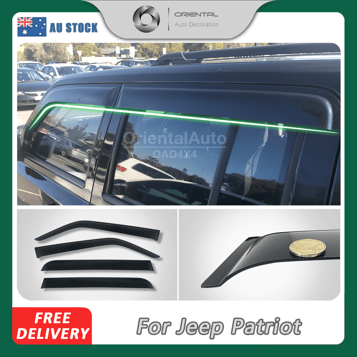 Weather Shields for Jeep Patriot MK 2007-onwards