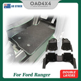 5D Double-Layer Car Floor Mats for Ford Ranger Dual Cab 2022-2024