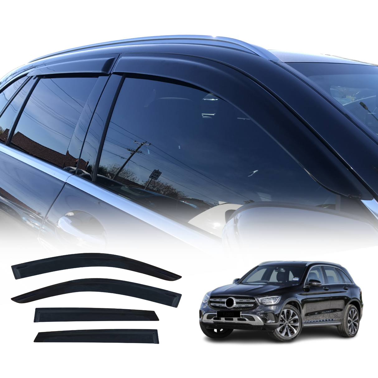 Weather Shields for Mercedes-Benz GLC Class X253 2015-2022