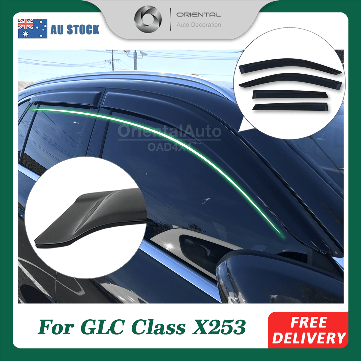 Weather Shields for Mercedes-Benz GLC Class X253 2015-2022