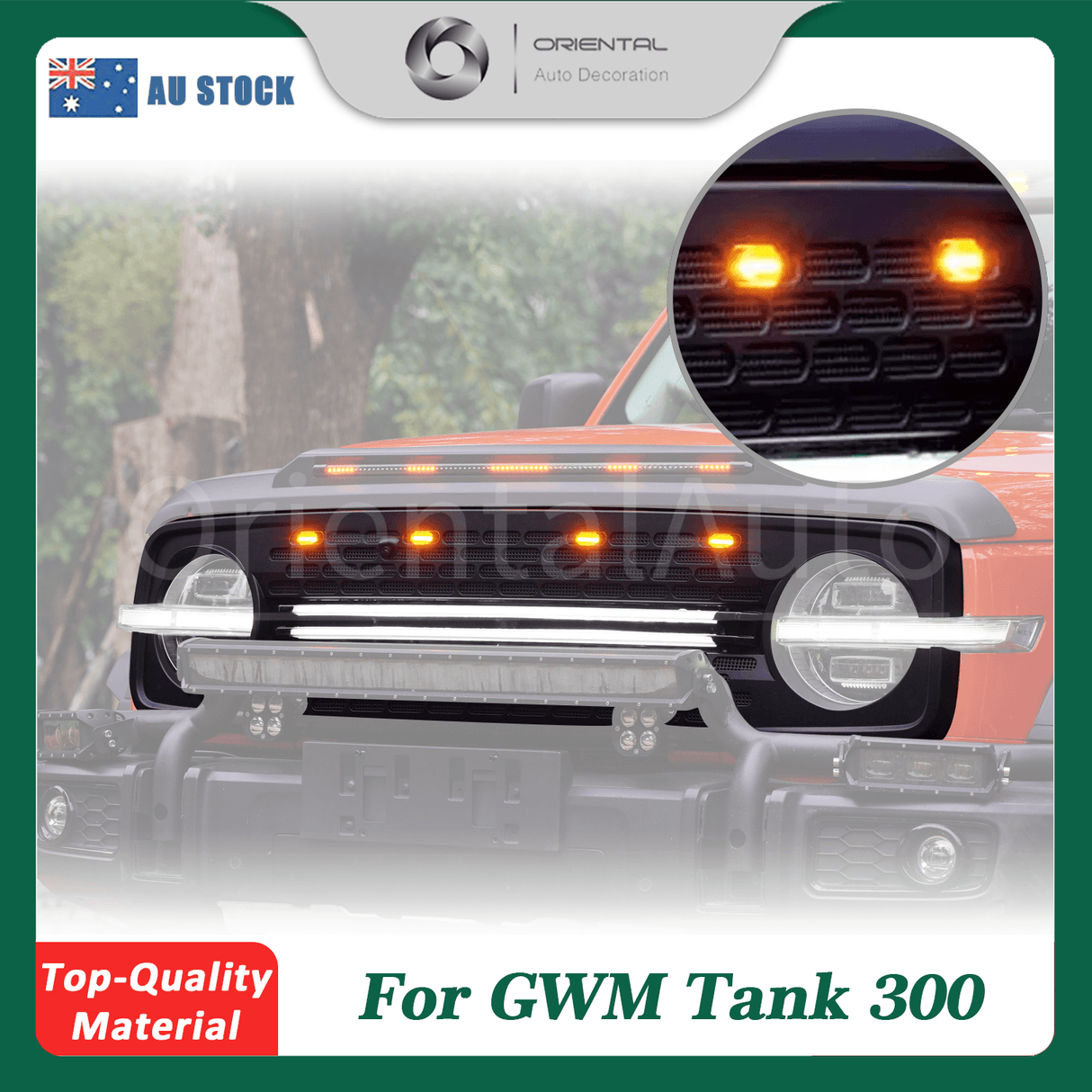 Front Grille with LED Light for GWM Tank 300