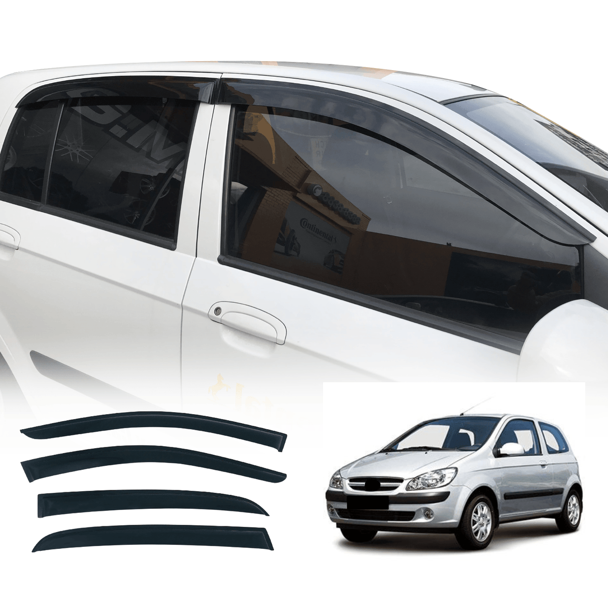 Weather Shields for Hyundai Getz 5 Doors 2002-2011