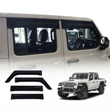 Widened Weather Shields for Jeep Gladiator Dual Cab 2020-Onwards